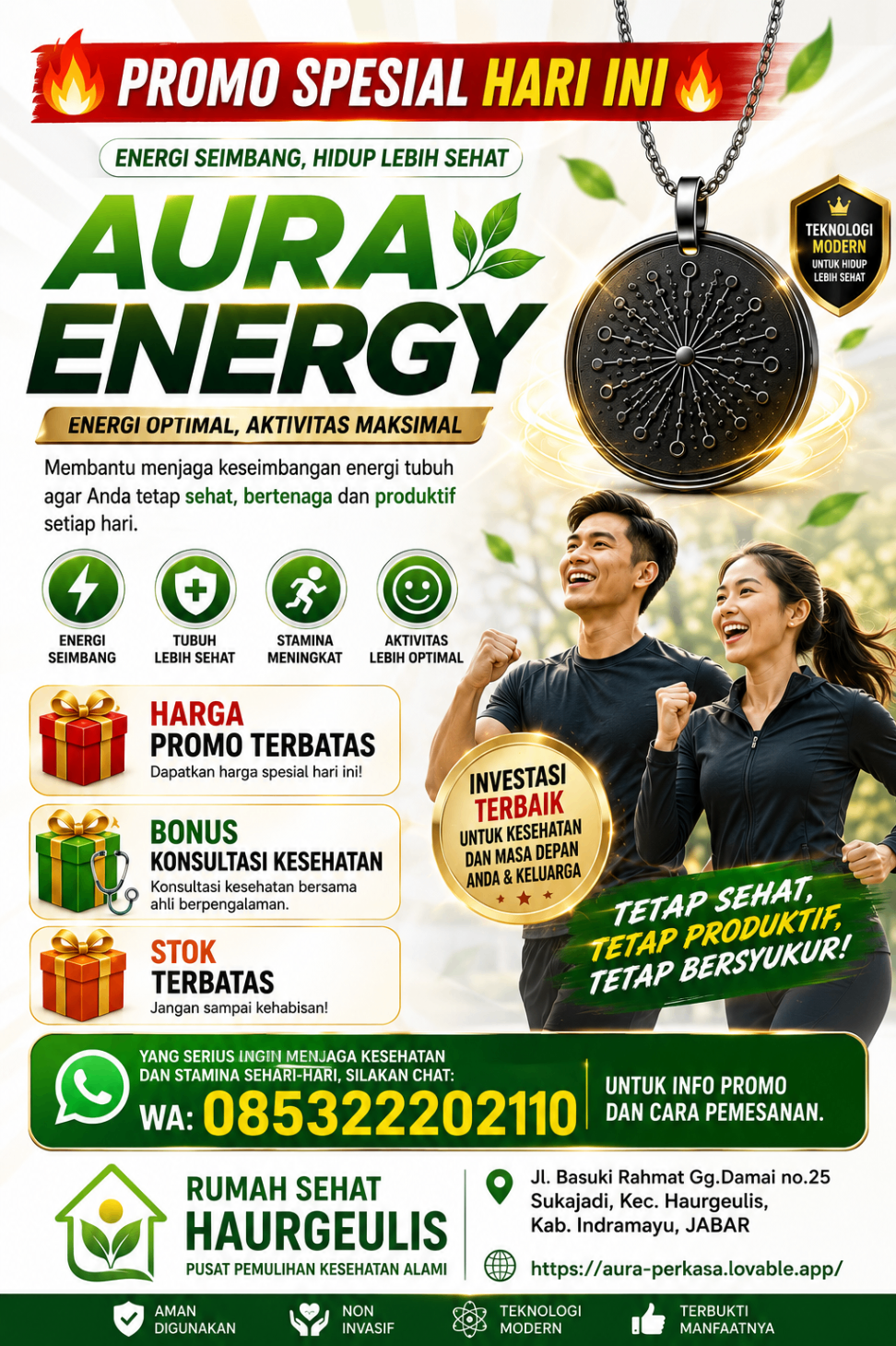 Promo Spesial Aura Energy Pendant — Energi seimbang, hidup lebih sehat