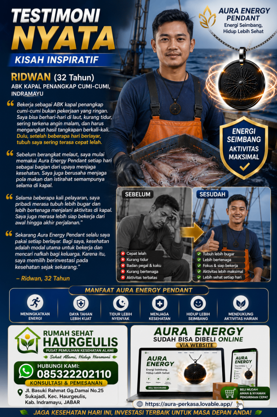 Testimoni Ridwan (32 tahun) — ABK kapal penangkap cumi-cumi Indramayu